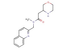 N-methyl-2-(3-morpholinyl)-N-(2-quinolinylmethyl)acetamide