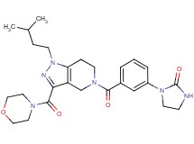1-(3-{[1-(3-methylbutyl)-3-(4-morpholinylcarbonyl)-1,4,6,7-tetrahydro-5H-pyrazolo[4,3-c]pyridin-5-yl]carbonyl}phenyl)-2-imidazolidinone