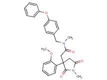2-[3-(2-methoxyphenyl)-1-methyl-2,5-dioxo-3-pyrrolidinyl]-N-methyl-N-(4-phenoxybenzyl)acetamide