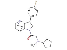 N-{2-[(3R*,3aR*,7aR*)-3-(4-fluorophenyl)hexahydro-4,7-ethanopyrrolo[3,2-b]pyridin-1(2H)-yl]-2-oxoethyl}-N-methylcyclopentanamine