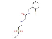 N-(2-fluorobenzyl)-2-({2-[(methylamino)sulfonyl]ethyl}amino)acetamide
