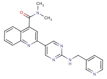 N,N-dimethyl-2-{2-[(3-pyridinylmethyl)amino]-5-pyrimidinyl}-4-quinolinecarboxamide trifluoroacetate