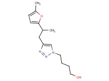 4-{4-[2-(5-methyl-2-furyl)propyl]-1H-1,2,3-triazol-1-yl}butan-1-ol