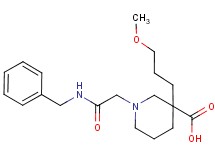 1-[2-(benzylamino)-2-oxoethyl]-3-(3-methoxypropyl)-3-piperidinecarboxylic acid