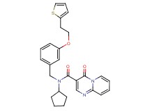 N-cyclopentyl-4-oxo-N-{3-[2-(2-thienyl)ethoxy]benzyl}-4H-pyrido[1,2-a]pyrimidine-3-carboxamide