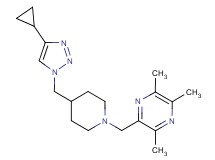 2-({4-[(4-cyclopropyl-1H-1,2,3-triazol-1-yl)methyl]-1-piperidinyl}methyl)-3,5,6-trimethylpyrazine trifluoroacetate