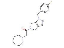 5-(azepan-1-ylacetyl)-1-(4-fluorobenzyl)-1,4,5,6-tetrahydropyrrolo[3,4-c]pyrazole