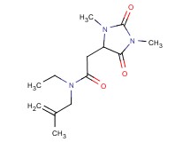 2-(1,3-dimethyl-2,5-dioxoimidazolidin-4-yl)-N-ethyl-N-(2-methylprop-2-en-1-yl)acetamide