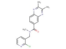 N-[(2-chloro-3-pyridinyl)methyl]-N,2,3-trimethyl-6-quinoxalinecarboxamide