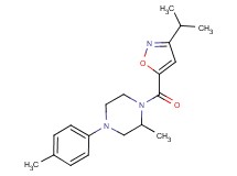 1-[(3-isopropyl-5-isoxazolyl)carbonyl]-2-methyl-4-(4-methylphenyl)piperazine trifluoroacetate
