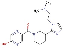 5-[(3-{1-[2-(dimethylamino)ethyl]-1H-imidazol-2-yl}-1-piperidinyl)carbonyl]-2-pyrazinol