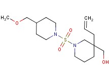 (3-allyl-1-{[4-(methoxymethyl)-1-piperidinyl]sulfonyl}-3-piperidinyl)methanol