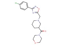 4-[(1-{[3-(4-chlorophenyl)-1,2,4-oxadiazol-5-yl]methyl}-3-piperidinyl)carbonyl]morpholine