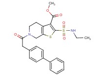 methyl 6-(4-biphenylylacetyl)-2-[(ethylamino)sulfonyl]-4,5,6,7-tetrahydrothieno[2,3-c]pyridine-3-carboxylate