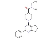 N-ethyl-N-methyl-1-(2-phenyl-6,7-dihydro-5H-cyclopenta[d]pyrimidin-4-yl)-4-piperidinecarboxamide