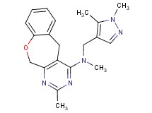 N-[(1,5-dimethyl-1H-pyrazol-4-yl)methyl]-N,2-dimethyl-5,11-dihydro[1]benzoxepino[3,4-d]pyrimidin-4-amine