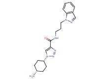 1-(cis-4-aminocyclohexyl)-N-[3-(1H-indazol-1-yl)propyl]-1H-1,2,3-triazole-4-carboxamide