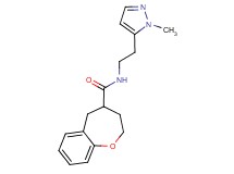 N-[2-(1-methyl-1H-pyrazol-5-yl)ethyl]-2,3,4,5-tetrahydro-1-benzoxepine-4-carboxamide