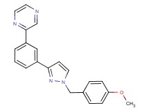 2-{3-[1-(4-methoxybenzyl)-1H-pyrazol-3-yl]phenyl}pyrazine