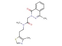 N-methyl-2-(4-methyl-1-oxo-2(1H)-phthalazinyl)-N-[2-(4-methyl-1,3-thiazol-5-yl)ethyl]acetamide