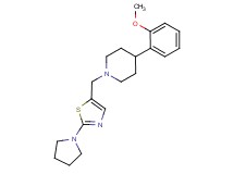 4-(2-methoxyphenyl)-1-[(2-pyrrolidin-1-yl-1,3-thiazol-5-yl)methyl]piperidine