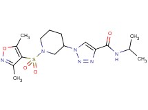 1-{1-[(3,5-dimethyl-4-isoxazolyl)sulfonyl]-3-piperidinyl}-N-isopropyl-1H-1,2,3-triazole-4-carboxamide