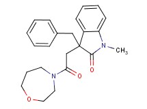 3-benzyl-1-methyl-3-[2-(1,4-oxazepan-4-yl)-2-oxoethyl]-1,3-dihydro-2H-indol-2-one