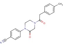 4-{4-[(4-methylphenyl)acetyl]-2-oxo-1-piperazinyl}benzonitrile