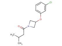 3-(3-chlorophenoxy)-1-(3-methylbutanoyl)azetidine