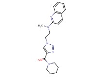 N-methyl-N-{2-[4-(piperidin-1-ylcarbonyl)-1H-1,2,3-triazol-1-yl]ethyl}quinolin-2-amine
