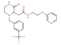 2-{3-oxo-1-[3-(trifluoromethyl)benzyl]-2-piperazinyl}-N-[2-(3-pyridinyloxy)ethyl]acetamide