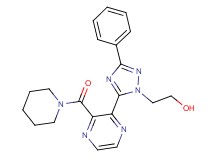 2-{3-phenyl-5-[3-(piperidin-1-ylcarbonyl)pyrazin-2-yl]-1H-1,2,4-triazol-1-yl}ethanol