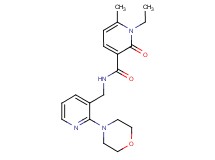1-ethyl-6-methyl-N-[(2-morpholin-4-ylpyridin-3-yl)methyl]-2-oxo-1,2-dihydropyridine-3-carboxamide