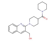 {2-[4-(1-piperidinylcarbonyl)-1-piperidinyl]-3-quinolinyl}methanol