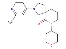 2-(2-methyl-4-pyridinyl)-7-(tetrahydro-2H-pyran-4-yl)-2,7-diazaspiro[4.5]decan-6-one