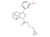 3-((3R*,3aR*,7aR*)-1-{[(cyclopropylmethyl)thio]acetyl}octahydro-4,7-ethanopyrrolo[3,2-b]pyridin-3-yl)phenol