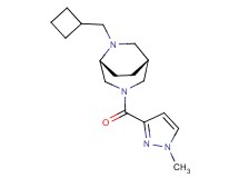 (1R*,5R*)-6-(cyclobutylmethyl)-3-[(1-methyl-1H-pyrazol-3-yl)carbonyl]-3,6-diazabicyclo[3.2.2]nonane