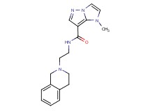 N-[2-(3,4-dihydroisoquinolin-2(1H)-yl)ethyl]-1-methyl-1H-imidazo[1,2-b]pyrazole-7-carboxamide