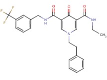 N-ethyl-4-oxo-1-(2-phenylethyl)-N'-[3-(trifluoromethyl)benzyl]-1,4-dihydro-3,5-pyridinedicarboxamide