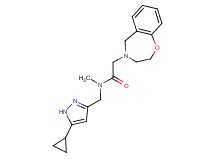 N-[(5-cyclopropyl-1H-pyrazol-3-yl)methyl]-2-(2,3-dihydro-1,4-benzoxazepin-4(5H)-yl)-N-methylacetamide