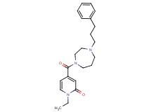 1-ethyl-4-{[4-(3-phenylpropyl)-1,4-diazepan-1-yl]carbonyl}-2(1H)-pyridinone