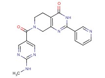 7-{[2-(methylamino)pyrimidin-5-yl]carbonyl}-2-pyridin-3-yl-5,6,7,8-tetrahydropyrido[3,4-d]pyrimidin-4(3H)-one