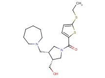 ((3R*,4R*)-4-(azepan-1-ylmethyl)-1-{[5-(ethylthio)-2-thienyl]carbonyl}pyrrolidin-3-yl)methanol