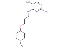 5-methyl-N~4~-{3-[(1-methylpiperidin-4-yl)oxy]propyl}pyrimidine-2,4-diamine