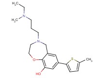 4-{3-[ethyl(methyl)amino]propyl}-7-(5-methyl-2-thienyl)-2,3,4,5-tetrahydro-1,4-benzoxazepin-9-ol