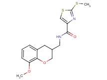 N-[(8-methoxy-3,4-dihydro-2H-chromen-3-yl)methyl]-2-(methylthio)-1,3-thiazole-4-carboxamide