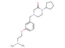 1-cyclopentyl-4-{3-[2-(dimethylamino)ethoxy]benzyl}piperazin-2-one