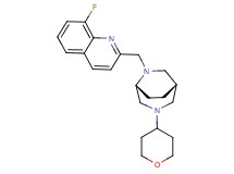 8-fluoro-2-{[(1S*,5R*)-3-(tetrahydro-2H-pyran-4-yl)-3,6-diazabicyclo[3.2.2]non-6-yl]methyl}quinoline
