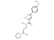 3-(4-methoxyphenyl)-N-methyl-N-[3-(1-pyrrolidinyl)butyl]-1H-pyrazole-5-carboxamide