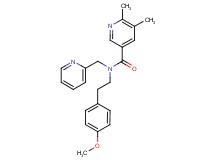 N-[2-(4-methoxyphenyl)ethyl]-5,6-dimethyl-N-(pyridin-2-ylmethyl)nicotinamide